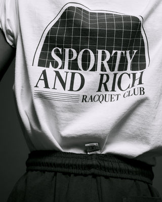 Racquet Club T-Shirt - White/Navy