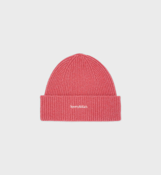 Serif Logo Beanie - Strawberry