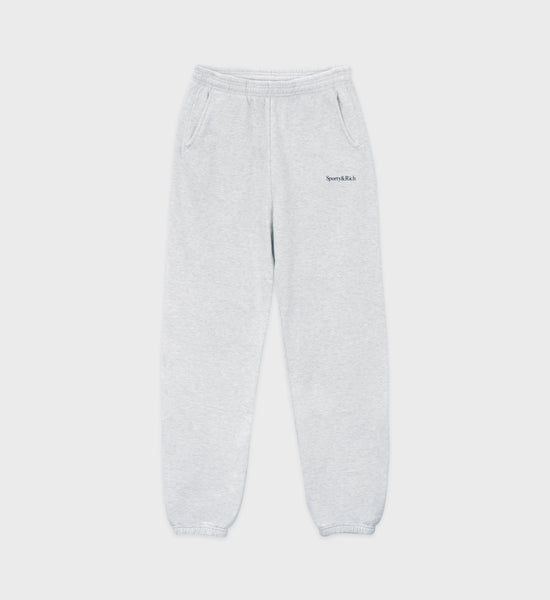 Serif Logo Sweatpant - Heather Gray/Black