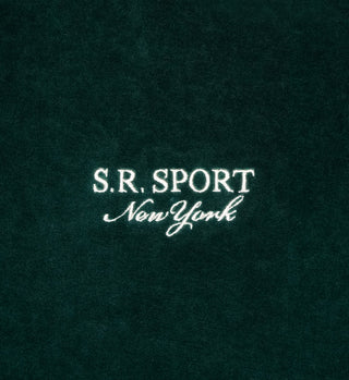 SR Sport Velour Track Pant - Forest