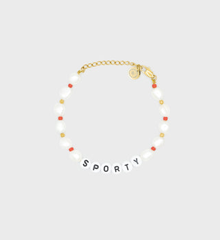 Sporty Pearl/Bead Bracelet