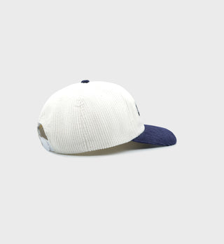 Team Logo Corduroy Hat - White/Navy