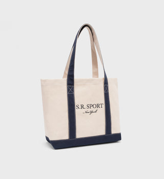 SR Sport Two Tone Tote - Natural/Navy