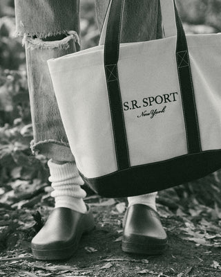 SR Sport Two Tone Tote - Natural/Navy