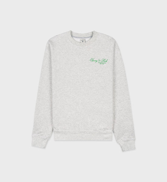 Villa Crewneck - Heather Gray/Verde