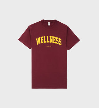 Wellness Ivy T-Shirt - Merlot/Gold