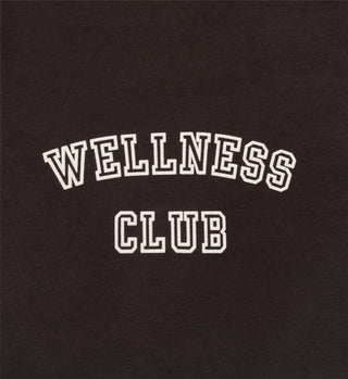 Wellness Club Flocked Crewneck - Chocolate/Cream